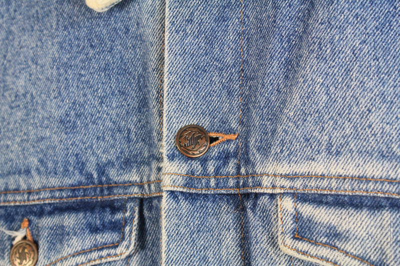 Vintage Across Sherpa Denim Jacket Small