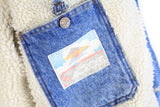 Vintage Across Sherpa Denim Jacket Small