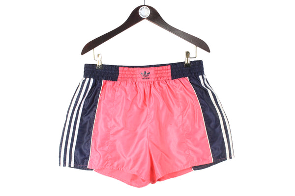 Vintage Adidas Shorts Medium pink running 90s retro classic sport style
