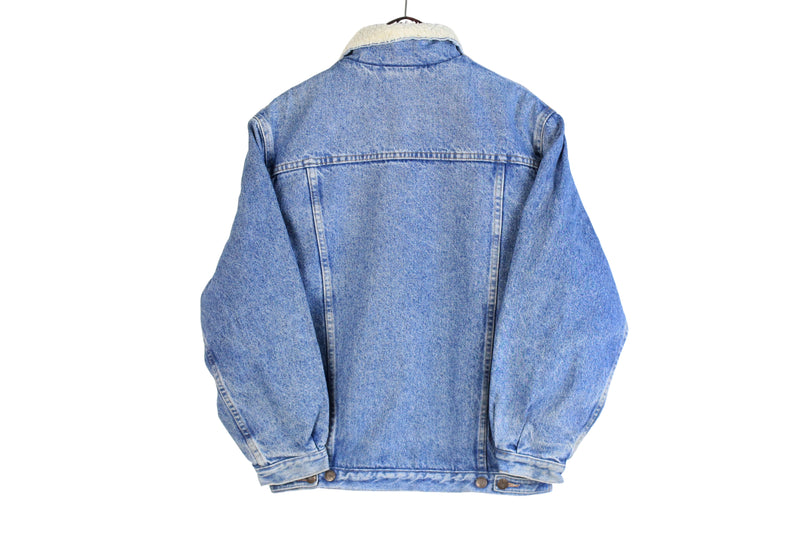 Vintage Across Sherpa Denim Jacket Small