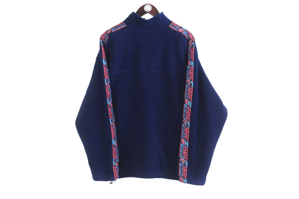 Vintage Asics Fleece Full Zip Large