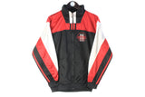 Vintage Adidas Track Jacket Small back red 90s retro sport style windbreaker jacket