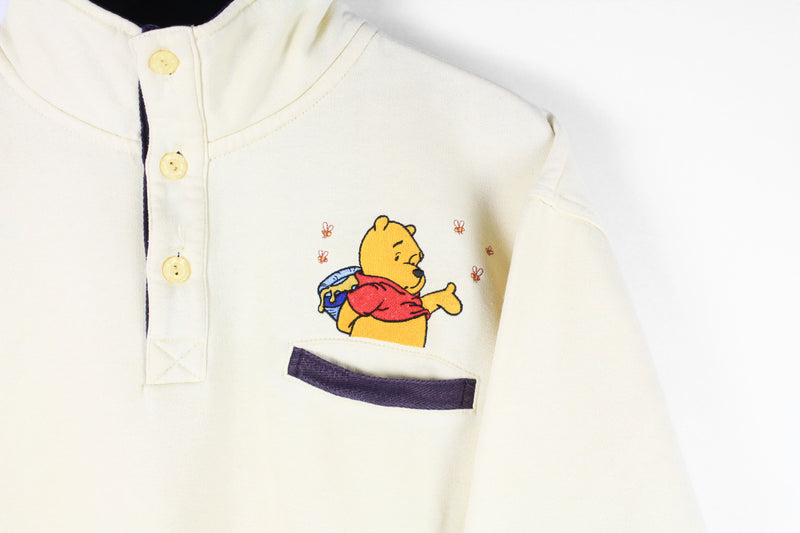 Vintage Winnie the Pooh Sweatshirt 1/4 Zip Women's Medium