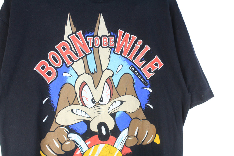 Vintage Born to be Wile Warner Bros 1989 T-Shirt XLarge