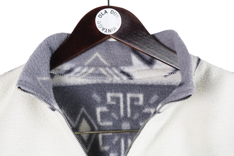 Vintage Wolf Fleece Half Zip Medium