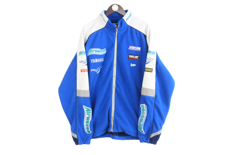 Vintage Yamaha Racing Airwaves Fleece Full Zip XLarge