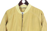 Vintage Silk Bomber Jacket Large