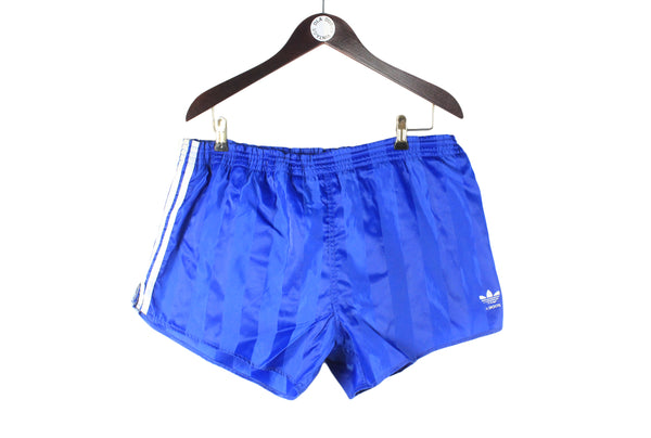 Vintage Adidas Shorts Large blue running 90s retro sport style shorts