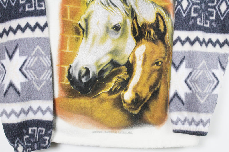 Vintage Horse Fleece 1/4 Zip Small