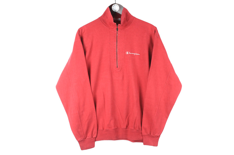 Vintage Champion Sweatshirt Half Zip Medium