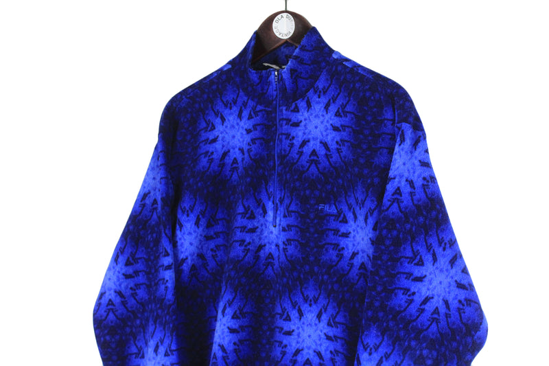 Vintage Fila Fleece 1/4 Zip Small