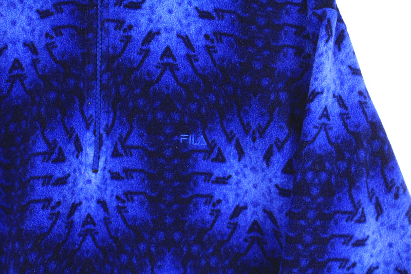 Vintage Fila Fleece 1/4 Zip Small