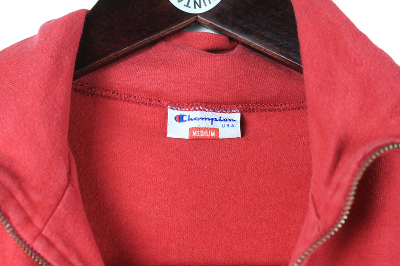 Vintage Champion Sweatshirt Half Zip Medium