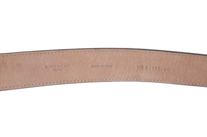 Vintage Givenchy Croc-Effect Leather Belt