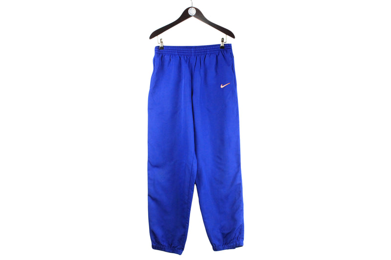 NIKE Womens Capri Tracksuit Trousers Small Blue Polyester, Vintage &  Second-Hand Clothing Online