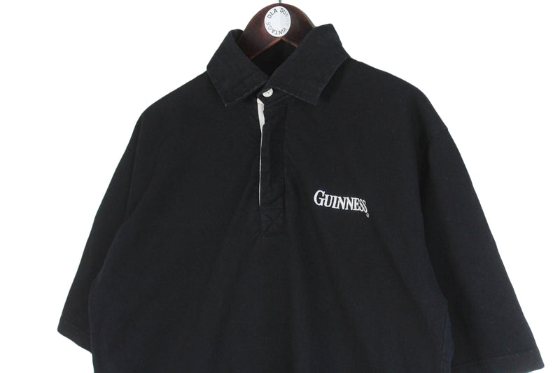 Vintage Guinness Polo Rugby T-Shirt Large
