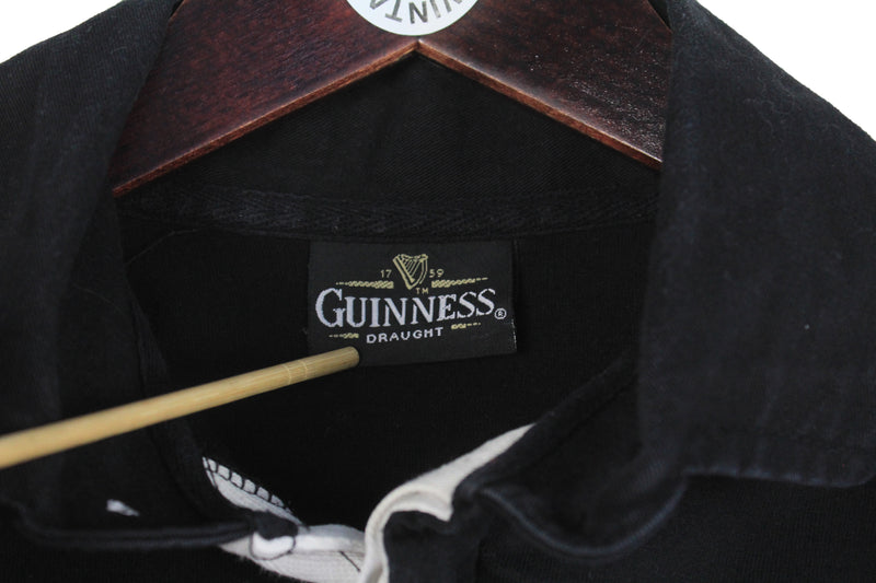 Vintage Guinness Polo Rugby T-Shirt Large