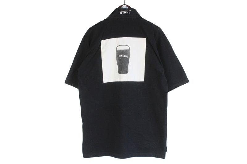 Vintage Guinness Polo Rugby T-Shirt Large
