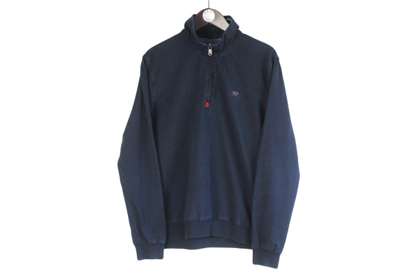 Vintage Paul & Shark Sweatshirt 1/4 Zip Large