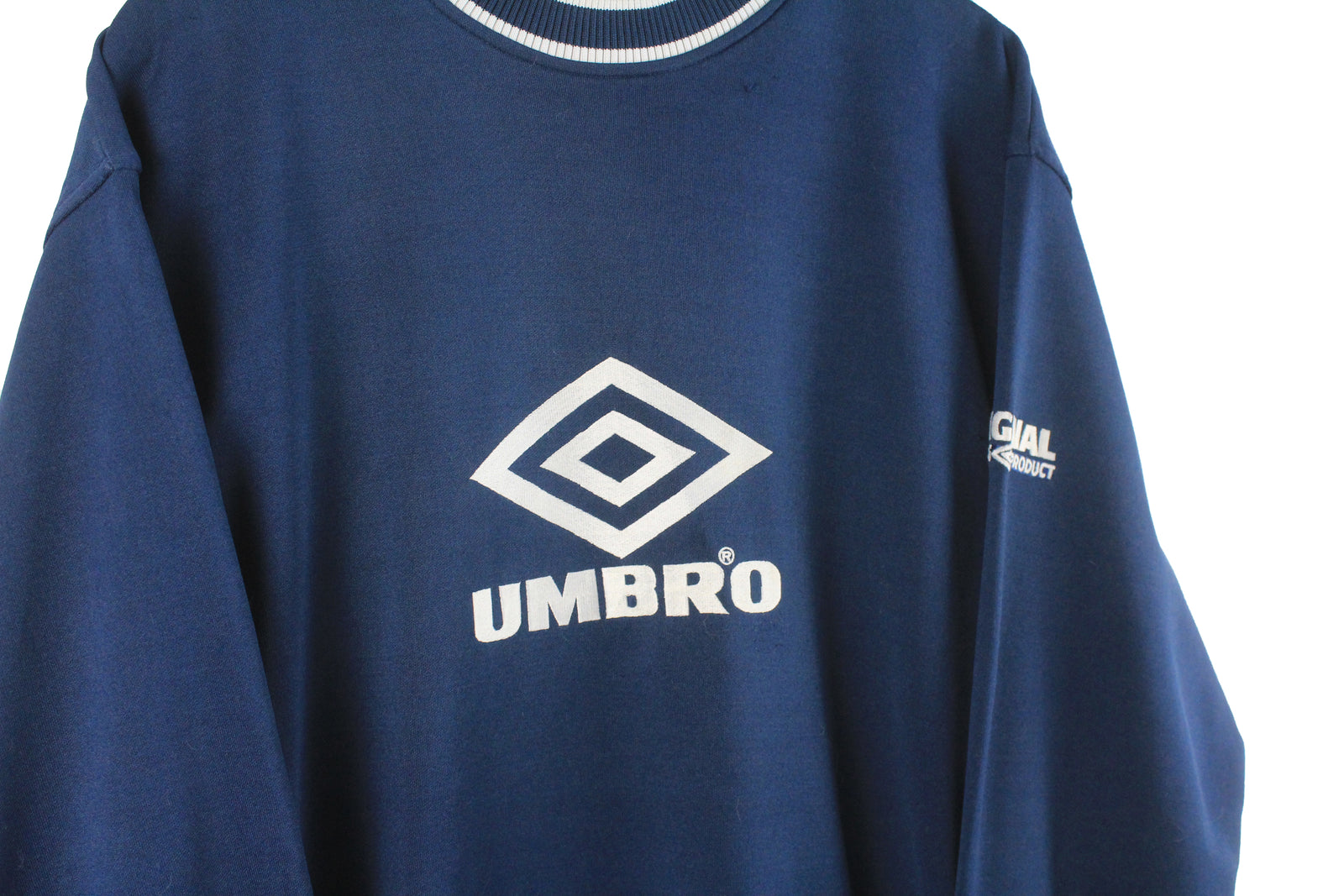 【UMBRO】 ★ Vintage Pop Round Neck Sweat Shirt ★ Loose Fit Vintage Umbro Sweatshirt Large – dla dushy