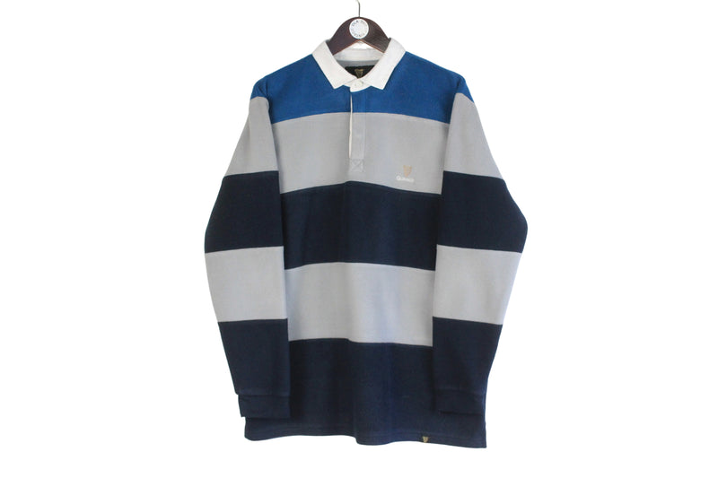 Vintage Guinness Fleece Rugby Shirt Large