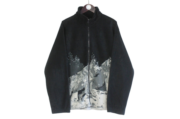 Vintage Wolf Fleece Full Zip XLarge