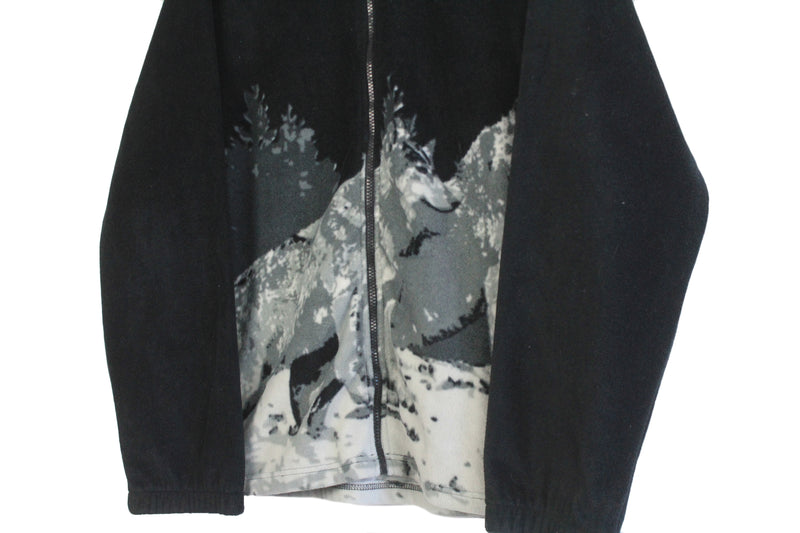 Vintage Wolf Fleece Full Zip XLarge