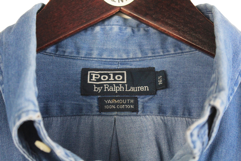 Vintage Polo by Ralph Lauren Denim Shirt Large