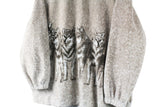 Vintage Wolf Fleece Full Zip Women's Large