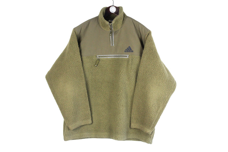 Vintage Adidas Fleece 1/4 Zip Medium