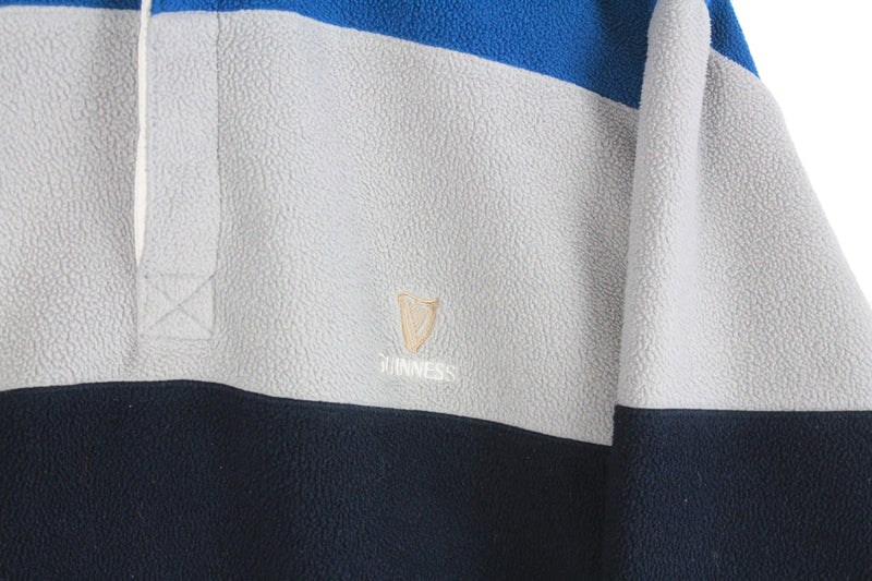 Vintage Guinness Fleece Rugby Shirt Large