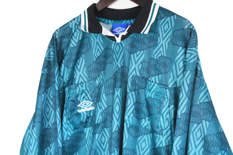 Vintage Umbro Jersey Long Sleeve T-Shirt XLarge