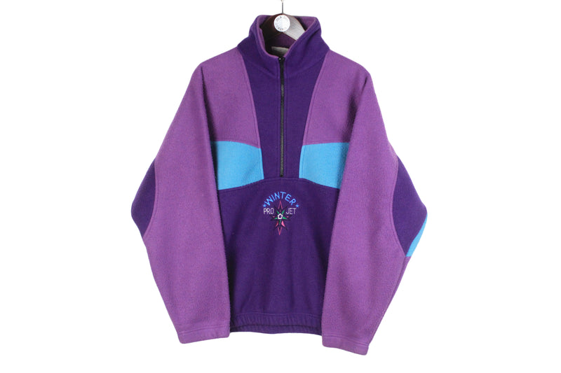 Vintage Fleece Half Zip Large