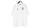Vintage World Cup 2002 C'mon England Umbro T-Shirt XLarge