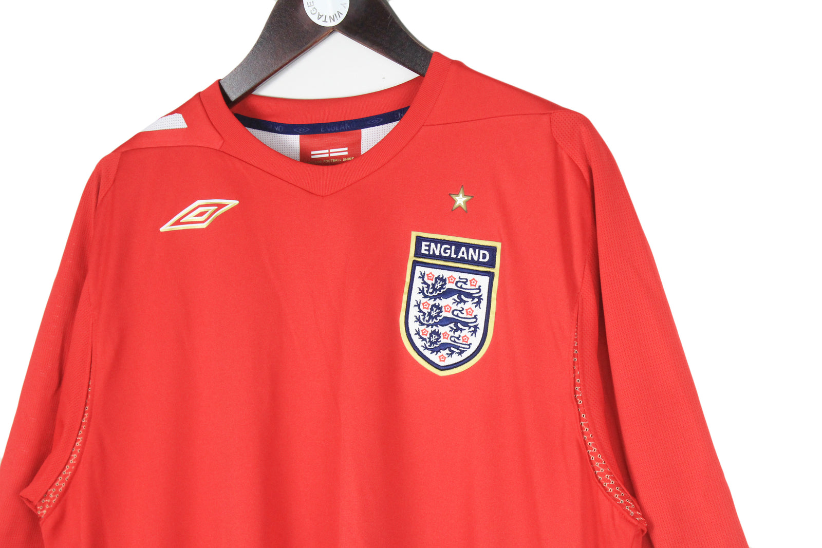 Vintage England Umbro 2006 Away Jersey T-Shirt XLarge – dla dushy