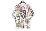 Vintage Levi's T-Shirt XLarge abstract pattern big logo graffiti 90s USA style brand work wear streetwear shirt