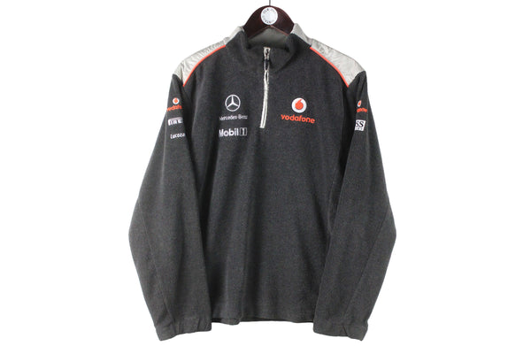 Vintage Vodafone McLaren Mercedes Fleece 1/4 Zip Women's XLarge