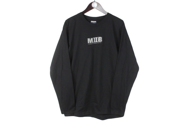 Vintage Man In Black II 2002 Long Sleeve T-Shirt Large
