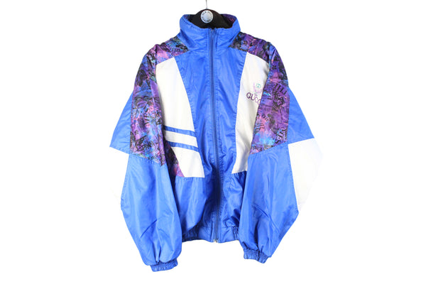Vintage Gucci Bootleg Track Jacket Large 90s retro sport style windbreaker abstract pattern oversized