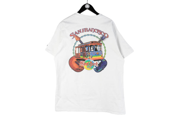 Vintage Hard Rock Cafe San Francisco T-Shirt XLarge California 90s retro white top oversized USA Tram t-shirt