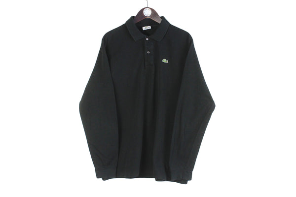 Vintage Lacoste Long Sleeve Polo T-Shirt XLarge