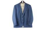 Vintage Brioni Blazer XLarge blue 90s retro two buttons authentic luxury classic jacket