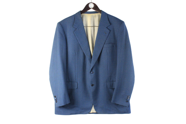 Vintage Brioni Blazer XLarge blue 90s retro two buttons authentic luxury classic jacket