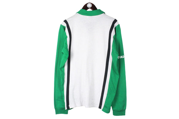 Vintage Diadora Collared Sweatshirt Large