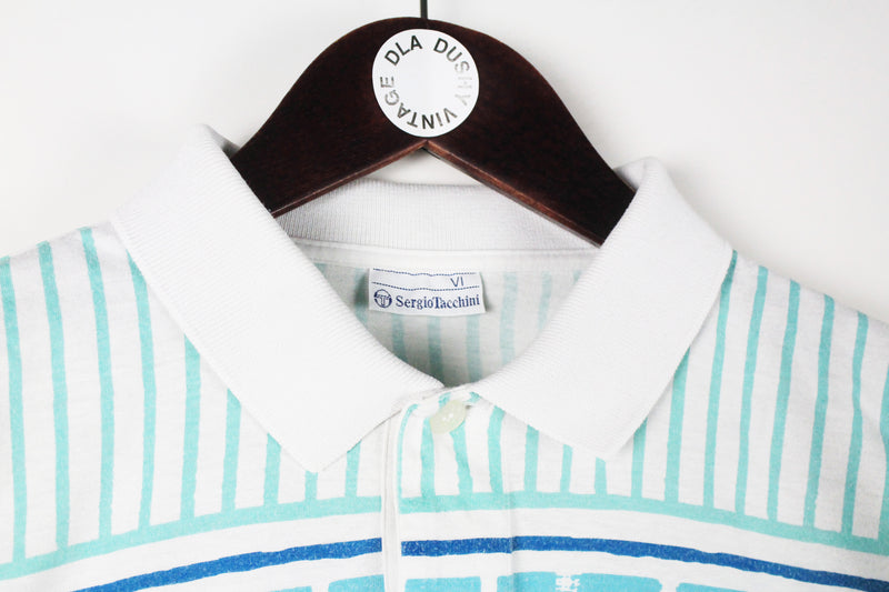 Vintage Sergio Tacchini Polo T-Shirt Small Oversized