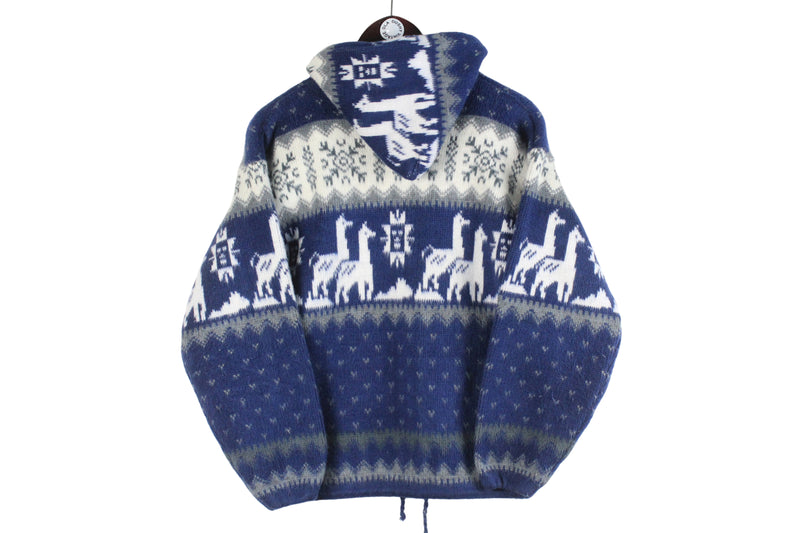 Vintage Tejidos Ruminahui Hoodie Sweater Women's Small