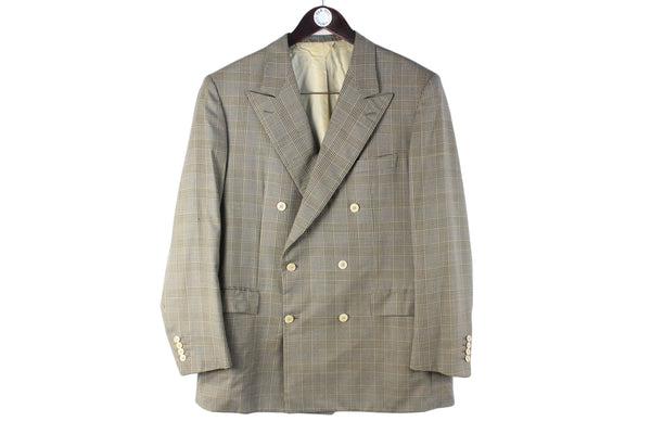 Vintage Brioni Blazer XLarge gray pea coat style 90s authentic rare retro classic luxury brand jacket