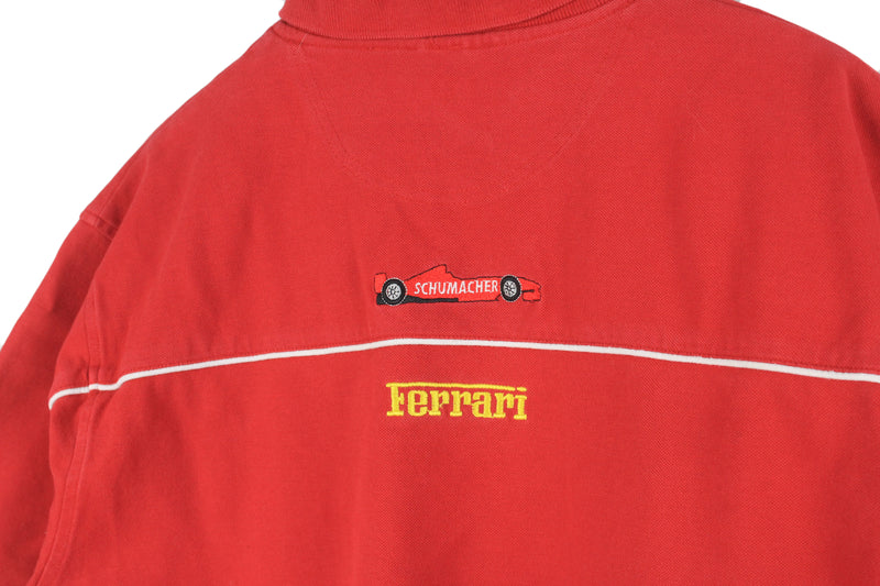 Vintage Ferrari Polo T-Shirt XLarge