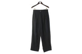 Vintage Jil Sander+ Pants Women's 38 black trousers 90s retro luxury classic  free fit