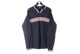 Vintage Polo Sport by Ralph Lauren Sweatshirt Large collared v-neck jumper 90s retro long sleeve sweatshirt